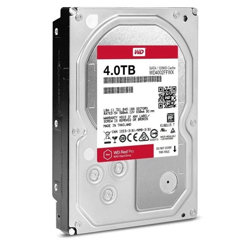 Internal hard drive WD 3.5 SATA 3.0 4TB 7200rpm 128MB Red Pro