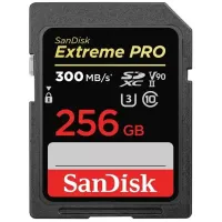 SanDisk SD Memory Card 256GB C10 UHS-II U3 V90 R300/W260MB/s Extreme Pro