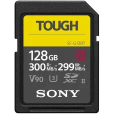 Sony SDXC Memory Card 128GB C10 UHS-II U3 V90 R300/W299MB/s Tough