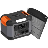 Portable power station 2E 1200W, 1080 Wh with 100W solar panel